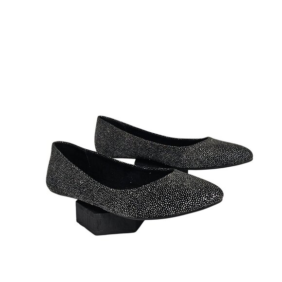 Business Casual Office Workwear Sparkle Shiny Metallic Slip On Flats 8.5M/39 - Picture 4 of 16